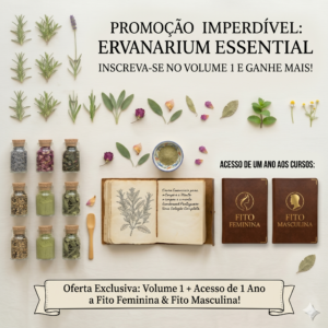 Ervanarium Essencial - E-books - Volume 1 + Fito Feminina e Masculina